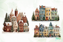 Whimsical Christmas Village Sublimation Product Image 4