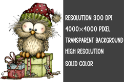 Whimsical Christmas Woodland Animals Sublimation Product Image 2