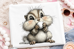 Whimsical Christmas Woodland Animals Png Product Image 2