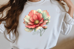 Whimsical Cosmos Flower Clipart Product Image 3