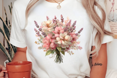 Whimsical Cottage Summer Floral Clipart Product Image 2