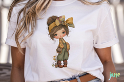 Whimsical Cottagecore Autumn Girls Clipart Bundle Product Image 4