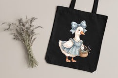 Whimsical Cottagecore Goose PNG Clipart Bundle | 13 PNG Product Image 3
