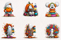 Whimsical Cozy Halloween Clipart Product Image 5
