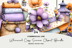 Whimsical Cozy Summer Clipart Product Image 1