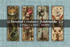 Whimsical Creature Collage Bookmark Set 1 Product Image 2