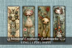 Whimsical Creature Collage Bookmark Set 2 Product Image 1
