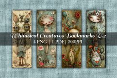 Whimsical Creature Collage Bookmark Set 2 Product Image 2