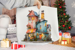 whimsical crooked house clipart Product Image 2