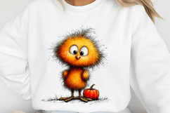 Whimsical Cute Baby Chicken Clipart Product Image 2