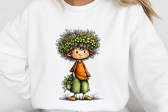 Whimsical Cute boys Clipart Product Image 2
