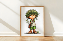 Whimsical Cute boys Clipart Product Image 3