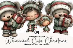 Whimsical Cute Christmas Clipart Product Image 1