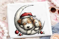 Whimsical Cute Christmas Dog Clipart Product Image 2