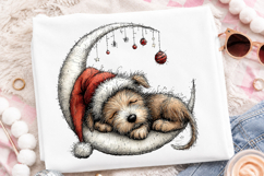 Whimsical Cute Christmas Dog Clipart Product Image 2