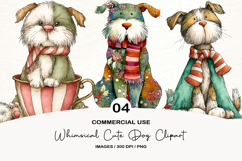 Whimsical Cute Dog Clipart Product Image 1