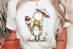 Whimsical Cute Duck Summer Clipart Product Image 2