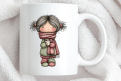 Whimsical Cute Girl Clipart Sublimation Product Image 4