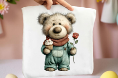 Whimsical Cute Teddy Bear Clipart Product Image 2