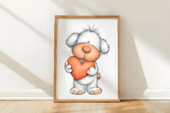 Whimsical Cute Teddy Bear Clipart Product Image 3