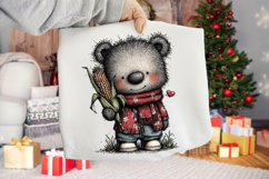 Whimsical Cute Thanksgiving Bear Clipart Product Image 2