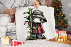 Whimsical Cute Thanksgiving Scarecrow Clipart Product Image 2