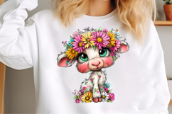Whimsical Daisy Animals Clipart Product Image 3