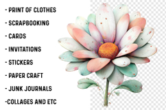 Whimsical Daisy Flower Clipart Product Image 2