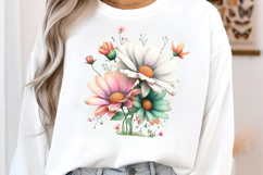 Whimsical Daisy Flower Clipart Product Image 3