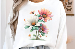 Whimsical Daisy Flower Clipart Product Image 3