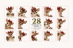 Whimsical Deer Clipart Bundle | 28 PNG Product Image 2