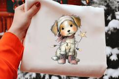 Whimsical Dog Christmas Clipart Product Image 2