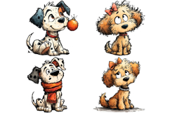 Whimsical Dog Clipart Sublimation Product Image 2