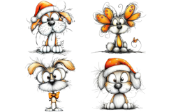 Whimsical Dog Clipart Sublimation Product Image 2