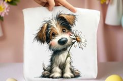 Whimsical Dogs Daisy Clipart Product Image 2
