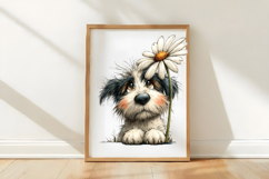 Whimsical Dogs Daisy Clipart Product Image 3