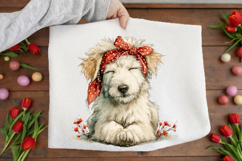 Whimsical Dogs Floral Clipart Product Image 3