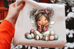 Whimsical Easter Angel Clipart Product Image 2