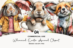Whimsical Easter Animal Clipart Product Image 1