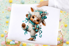 Whimsical Easter Animals Clipart Product Image 2