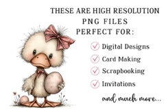 Whimsical Easter Animals Clipart Product Image 2