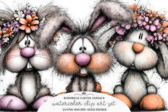 Whimsical Easter Animals Clipart Product Image 1