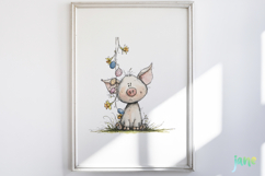 Whimsical Easter Animals Clipart Product Image 2