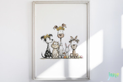 Whimsical Easter Animals Clipart Product Image 2