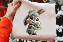 whimsical easter baby bunny Clipart Product Image 2