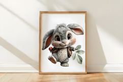 whimsical easter baby bunny Clipart Product Image 3