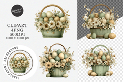 Whimsical Easter Basket Clipart Product Image 1