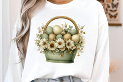 Whimsical Easter Basket Clipart Product Image 2