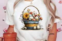 Whimsical Easter Basket Clipart Product Image 2