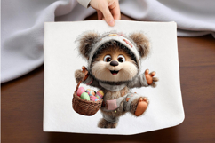 Whimsical Easter Bear Clipart Product Image 2